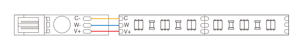 BS-L2 Stair Light Stripe（Dual White LED Light）10x10x1000mm