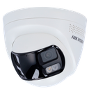 HIKVISION DS-2CD1383G2P-LIUF/SL(2mm) Caméra Tourelle IP  8 Mégapixel - Double objectif 2 mm vision panoramique Eclairage hybride 30 m | Sirène de dissuasion et feu clignotant Détection de mouvement 2.0 MicroSD Microphone et haut-parleur intégrés : PoE : IP67 