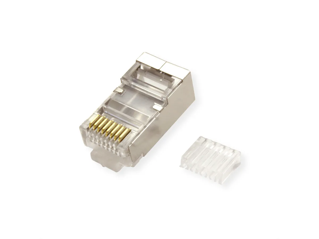 Roline 21.99.3063A Cat.6/6A Modular Plug, STP, for Stranded Wire, 10 pcs.