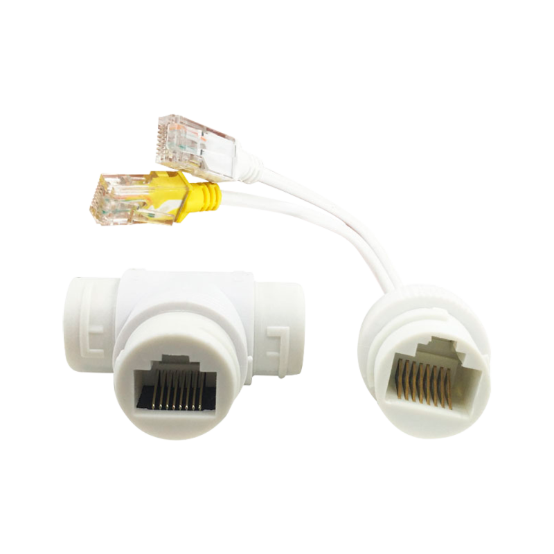 SF-POE-DUAL-SINGLE-RJ45 Combinateur et répartiteur PoE RJ45 - Pour caméras IP - Couleur blanche