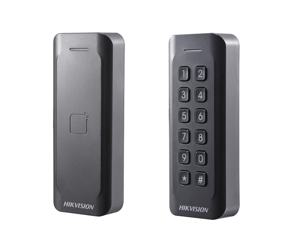HIKVISION DS-K1107K EM / AM kaartlezer + 12 toetsen toetsenbord - RS-485 en Wiegand