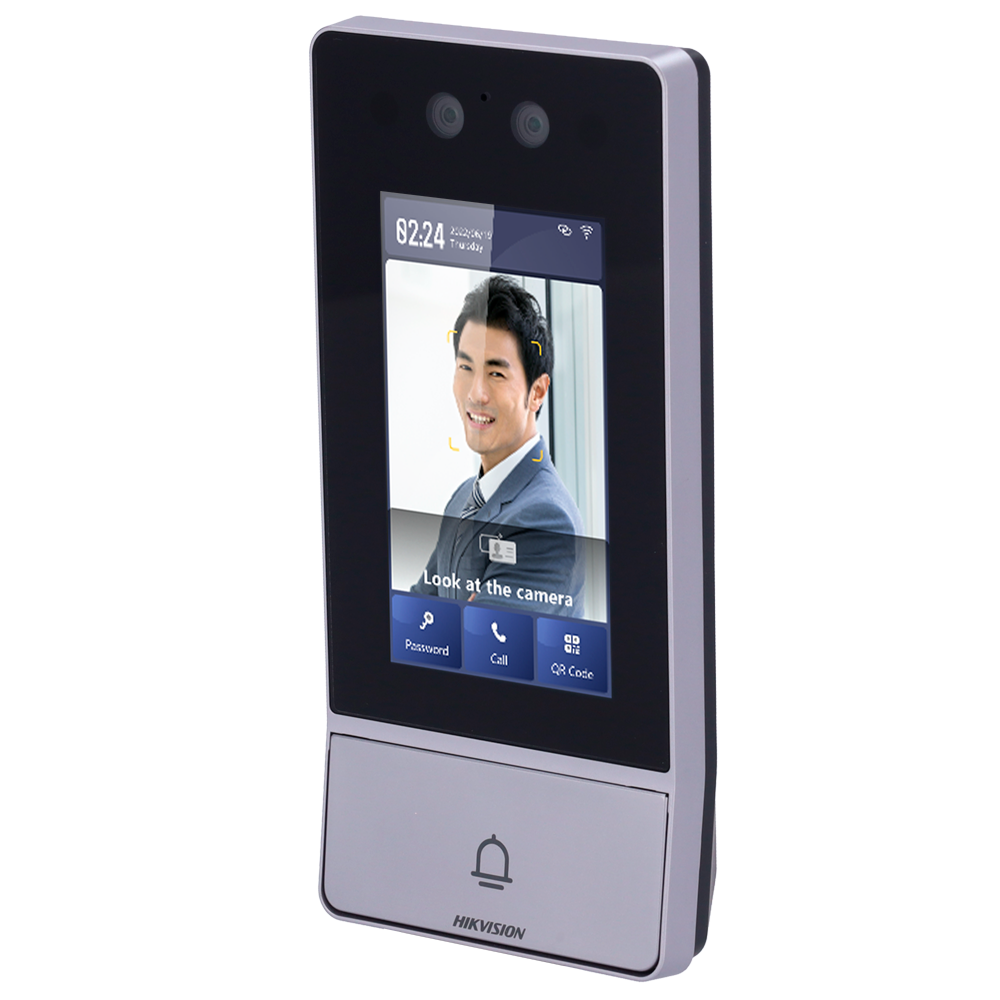 Hikvision DS-KV9503-WBE1 IP Video Door Station 2 MP Camera | Bidirectional Audio Facial, MF card, QR and PIN | 2 relays Mobile App via monitor