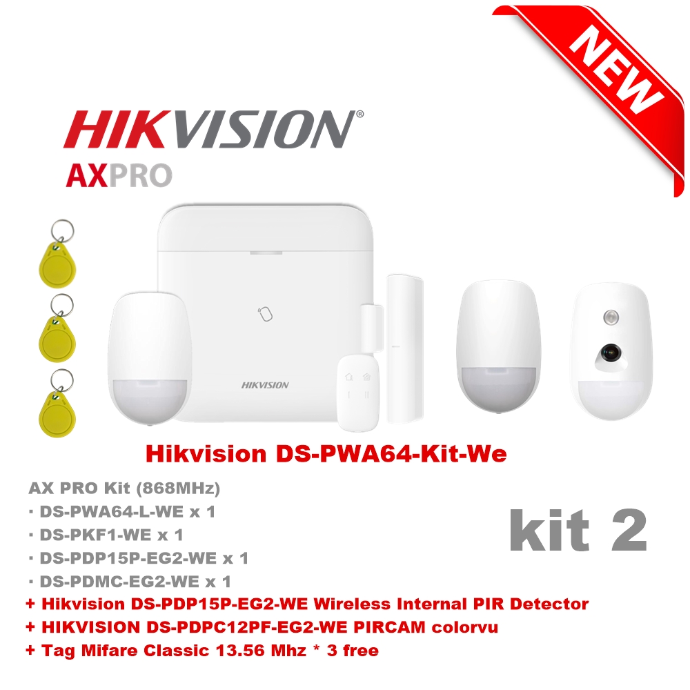 Hikvision DS-PWA64-Kit-WE Draadloze Alarmkit 2