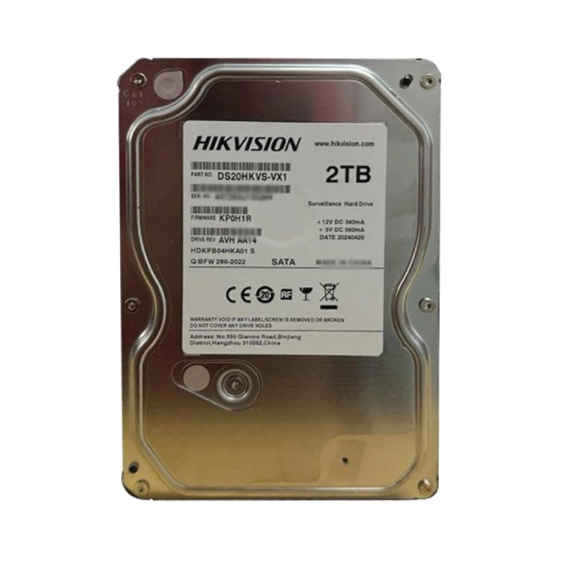 Hikvision DS20HKVS-VX1 Disque dur de surveillance  2 To 5400 tr/min 64 Mo SATA3.0