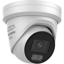 Hikvision DS-2CD2387G3-LIS2UY/SL(2.8mm) 8MP Smart Hybrid Light avec ColorVu WDR Turret caméra reseau avec objectif fixe, IR et lumiere visible , IP67, 2.8 mm, double microphone integré, NEMA 4X, AI-ISP, , audio E/S, alarm E/S,lumière stroboscopique et alarme sonore