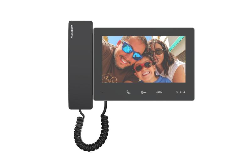 Hikvision DS-KH7300EY-THE2(BK) 7&quot; TFT 2-draads HD video-intercom handset monitor zwart