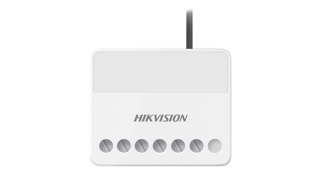 Relais de télécommande Hikvision DS-PM1-O1L-WE 7 à 24 Vdc en entrée / 0 à 36 Vdc (5 A) en sortie