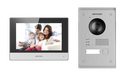 Kit d'interphone vidéo IP Hikvision DS-KIS703-P 2 fils 1 bouton d'appel Montage en saillie / encastré - - Moniteur tactile WIFI 7 pouces