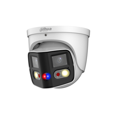 [IPC-PDW3849-A180-AS-PV] Dahua IPC-PDW3849-A180-AS-PV 2x4MP TiOC Duo Splicing Vaste-focale Eyeball WizSense Netwerkcamera