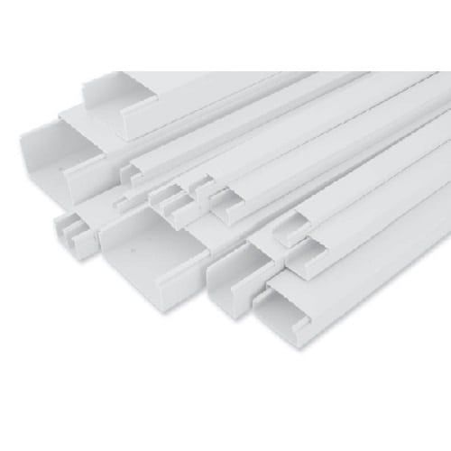 [PVC-105X60] 100x60 PVC CABLE TRUNKING Bar 2m