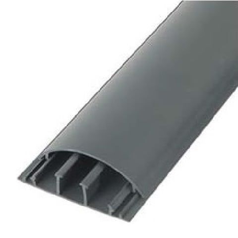 [DLX-52012] 50x12 PVC OVERVLOERKANAAL GRIJS Staaf 2m