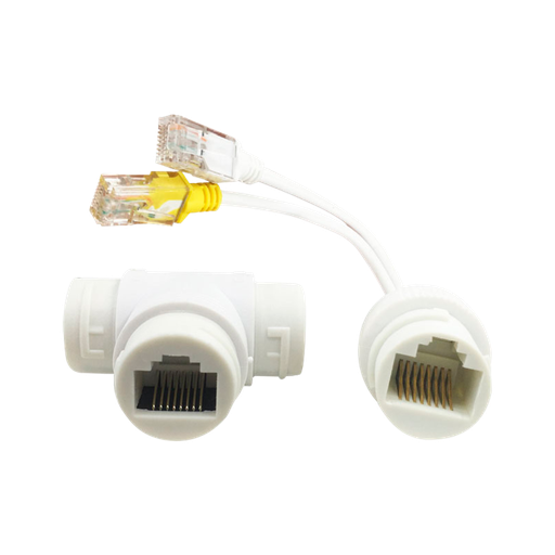 [RJ45-SFPOE] SF-POE-DUAL-SINGLE-RJ45 Combinateur et répartiteur PoE RJ45 - Pour caméras IP - Couleur blanche