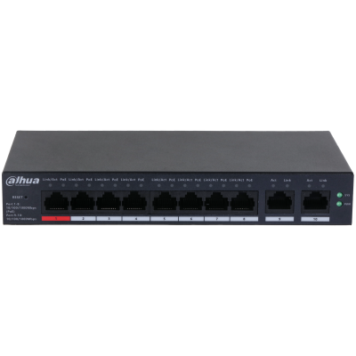 [CS4010-8GT-110] Dahua CS4010-8GT-110 10-poorts cloud-beheerde desktop gigabit-switch met 8-poorts PoE