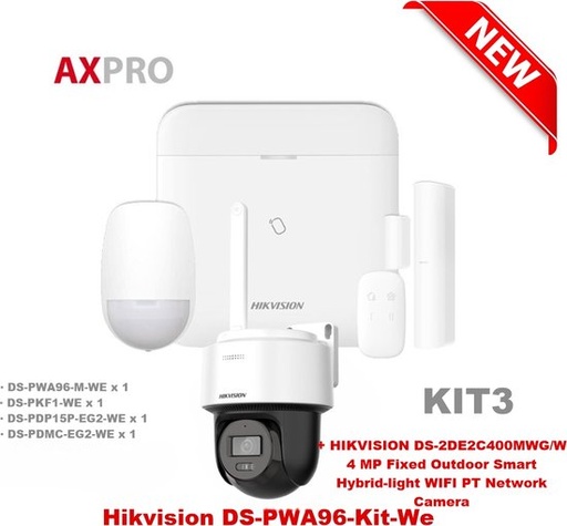 [PWA96-KIT03] Hikvision DS-PWA96-Kit-WE Draadloze Alarmkit 3