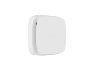 [AJAX174] Détecteur d'incendie sans fil Ajax FireProtect 2 SB (Heat)-W avec capteur de température, blanc. Piles remplaçables : 2 piles CR123A. Dimensions : 123,7 x 123,7 x 44,7 mm.