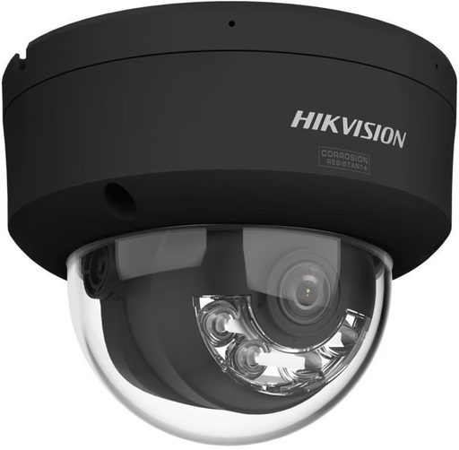 [DS-2CD2187G3-LIS2UY(2.8mm)-Bk] Hikvision DS-2CD2187G3-LIS2UY(2.8mm)  8MP Smart Hybrid Light met ColorVu WDR Mini Dome Netwerk Zwart Camera met vaste lens, IR en wit licht, IP67, IK10, 2,8 mm, audio I/O, alarm I/O,ingebouwde dual microfoon, NEMA 4X,AI ISP