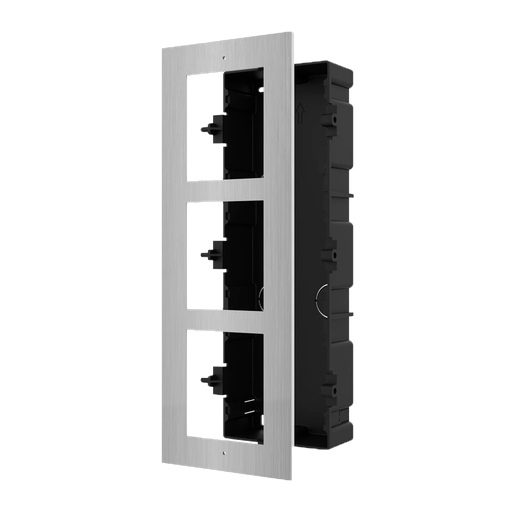[DS-KD-ACF3/S]  Hikvision DS-KD-ACF3/S Inbouwmontage 3 Module roestvrij staal